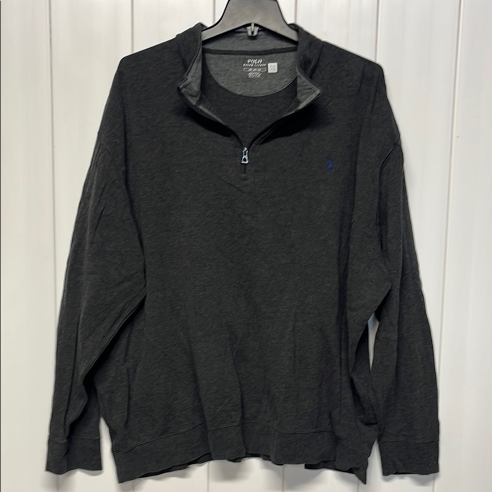 Polo by Ralph Lauren Gray 1/4 Zip Up Sweater Size 4XB